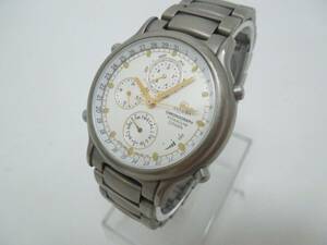 ‡ 0619 ジャンク CITIZEN ATTESA CHRONOGRAPH TITANIUM 6850-G81678 チタン クォーツ腕時計 シチズン アテッサ クロノグラフ