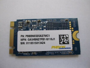 PHISON 　M.2 SSD PSSBN032GA27MC1 32GB 動作品