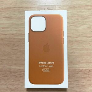 ★★新品★★Apple アップル 純正 iPhone 13 mini レザーケース・ゴールデンブラウン　　20B35