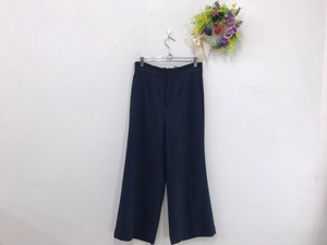 445　レディース　【Ｃ DE Ｃ COUP DE CHANCE　日本製 ワールド】　ワイドパンツ　ベルト無し　サイズ：38　　色：ネイビー