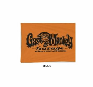 ◆送料無料◆【GAS MONKEY GARAGE・ガス モンキー ガレージ】※《フラッグ・オレンジ／900×1500mm》　アメリカン雑貨　ガレージ