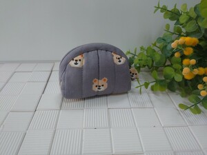 ★★★ ハンドメイド 　ミニポーチ 【くまたん】★★★