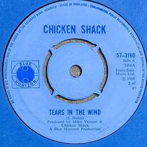 Chicken Shack-Tears In The Wind★英 Blue Horizon Orig.美盤7"/Fleetwood Mac