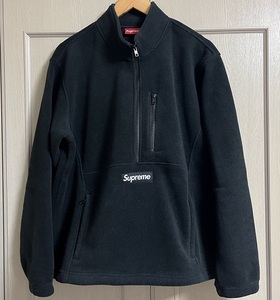 【送料無料】Mサイズ！Supreme Polartec Half Zip Pullover black ブラック シュプリーム ボックスロゴ ポーラテック Boxlogo 2021FW