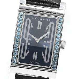 【BVLGARI】ブルガリ レッタンゴロ ブルートパーズベゼル RT39S クォーツ レディース_712797