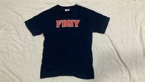 FDNY ニューヨーク市消防局ロゴTシャツ　Sサイズ相当