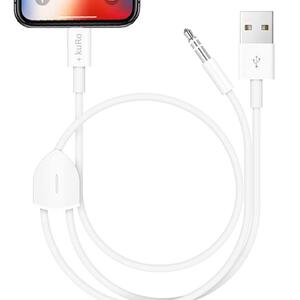 【iPhone専用】AUXケーブル ライトニングケーブル 1.2m 充電 USB