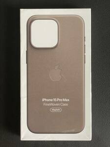 Apple アップル 純正 iPhone 15 Pro Max ファインウーブンケース・トープ 新品