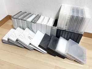CDケース DVDケース 20枚収納 12枚収納 32個 まとめて 大量 セット 収納ケース