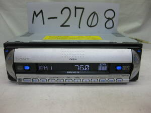 M-2708　SONY　ソニー　CDX-R3300S　MP3　1Dサイズ　CDデッキ　故障品