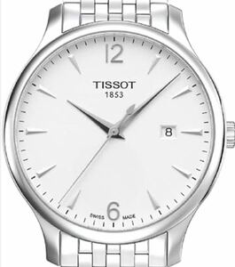 【極美品】TISSOT ティソ T063610 トラディション クォーツ デイト メンズ 腕時計