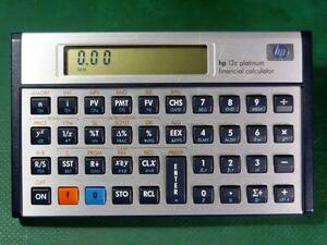 hp 12c platinum financial calcuator (金融電卓)