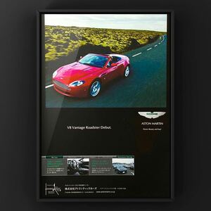 当時物 Aston Martin V8 Vantage Roadster広告 /アストンマーチン ヴァンテージ ロードスター ノベルティ カタログ ポスター ミニカー 1/18