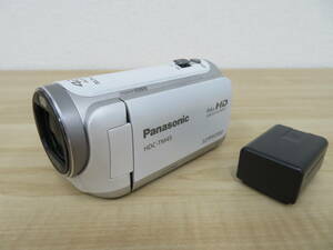 Panasonic HDC-TM45 パナソニック デジタルビデオカメラ ホワイト 通電動作確認済 本体 バッテリー2個 現状品 激安1円スタート