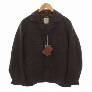 未使用品 コリンボ COLIMBO オリジナルガンコート Original Gun Coat PARAFFIN COATED DUCK ジャケット アウター M チャコール ブラウン