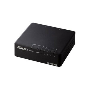 まとめ得 エレコム Giga対応5ポートスイッチ(プラ筐体/ACアダプター) EHC-G05PA4-B x [2個] /l