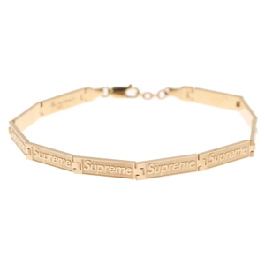 SUPREME シュプリーム×Jacob&Co 14K Logo Link Bracelet ジェイコブ ロゴリンクブレスレット ゴールド 10LINK