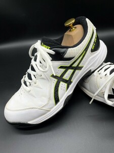 衝撃プライス！『アスリート待望！』【asics アシックス/ゲルピーク】高級ハンドボールシューズ！白黒蛍光/jp24.5cm！4.5