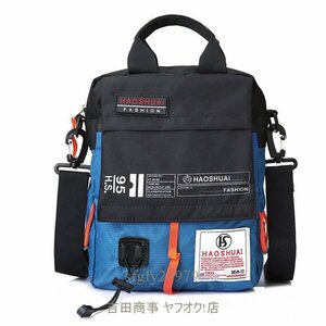 A6283新品ショルダーバッグ メンズバッグ ナイロン バッグ 防水バッグ スポーツバッグ 斜めがけ 防水 多機能 鞄 メンズバッグ ブルー