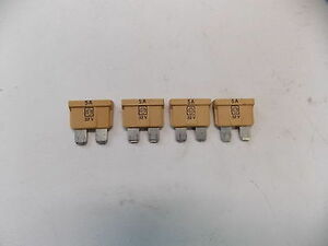 BMW Fuse Fuses Light Brown 5 Amp Set of 4 Medium OEM E30 E36 E39 E46 E53 E38 E39 海外 即決