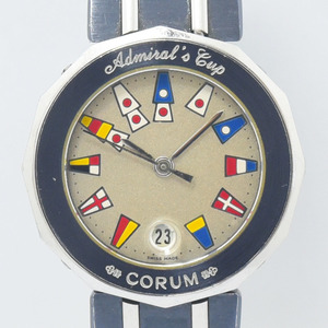 コルム 中古 レディース CORUM アドミラルズカップ 39.610.30 V50B クォーツ SS ステンレススチール アイボリー