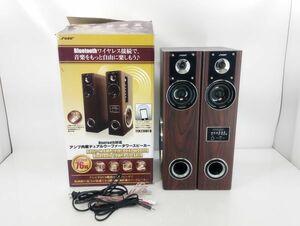 sa☆/ FUZE フューズ Bluetooth対応 アンプ内蔵 デュアルウーファータワースピーカー ペア TSX230BTⅡ ② 現状品　/DY-2515