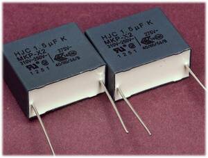 ＜部品箱から＞EMI Suppression Capacitors 1.5uF 275V 4個