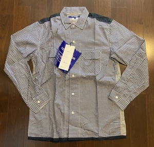 新品 L COMME des GARCONS JUNYA WATANABE MAN PATCHWORK POCKET SHIRT WF-B008-051 ジュンヤ コムデギャルソン シャツ 定価49500円