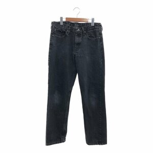 Wrangler ラングラー ストレート デニムパンツ ボトムス アメカジ ブラック (メンズ 32/32) 中古 古着 P7305