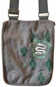 Harry Potter Hogwarts Slytherin Book Messenger Bag Backpack RARE 海外 即決