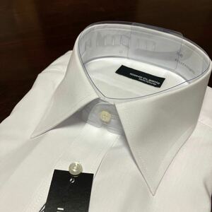 ICONO CLASM　白無地　形態安定ワイシャツ　LL(43-84)　レギュラーカラー　