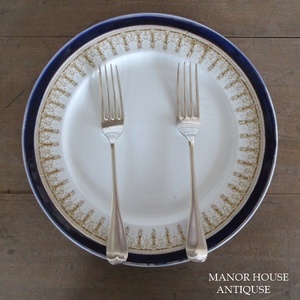 イギリス製 WALKER & HALL シェフィールド E.P.N.S A1 テーブルフォーク 2本 フォーク アンティーク雑貨 英国 tableware 1932sb