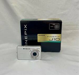 1円〜① 富士フイルム FX-J10S FinePix デジタルカメラ J10 シルバー 本箱 通電確認済み