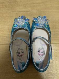 【美品】アナと雪の女王　サンダル　発表会　キラキラ　18cm19cm 女の子　靴
