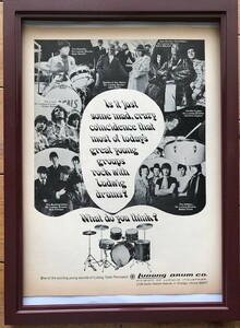 ☆ 1970年代 Ludwig オリジナル広告 / クリーム ジミ・ヘンドリックス☆
