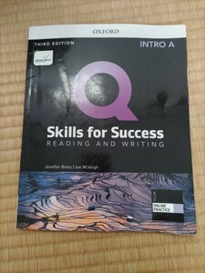 中古 Q Skills for Success 3rd Edition Reading and Writing Intro Student Book A with iQ Online Practice 