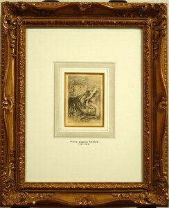 ★新入荷◆オーギュスト・ルノワール 「ピン飾りの帽子」 銅版画 Auguste Renoir (O-148)★