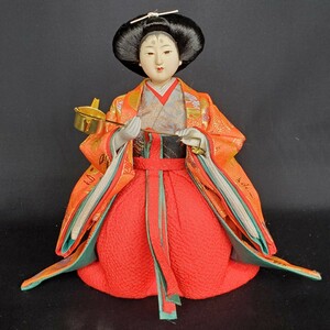 日本　人形　（検索　着物　日本髪　レトロ 雛人形　市松人形 官女 女の子 アンティーク　ディスプレイ　gg/802