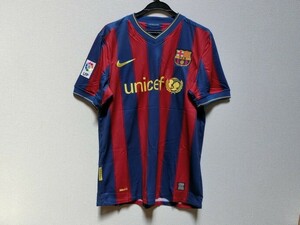 T【ホ4-76】【送料無料】美品：タグ付き/NIKE ナイキ/バルセロナ 09-10 サッカーユニフォーム/Mサイズ/メンズ