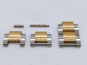 【19011】★美品 純正品★ ROLEX ロレックス デイトナ116523G用 ベルトコマ4つ YG×SSコンビ 幅15.5mm×長さ42.7ｍｍ 重量13.0g