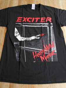 EXCITER Ｔシャツ heavy metal maniac 黒M / metallica motorhead overkill slayer sodom venom