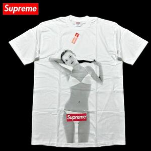 超希少! 新品 全タグ Supreme シュプリーム 10th Anniversary Kate Moss Tee Box Logo Tシャツ L 白 USA製 ケイトモス 10周年 ボックスロゴ