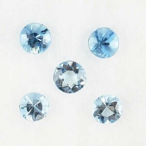 【SJ】新品 アクアマリン 2.9～3.1mm 0.43ct ジュエリールース ACD947