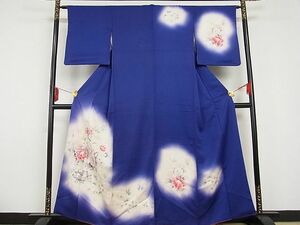 平和屋-こころ店■訪問着　花籠文　暈し染め　着丈157.5cm　裄丈62cm　正絹　逸品　A-br5079