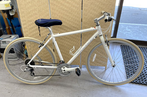 FUJI ABSOLUTE S クロスバイク 8×3 700×28C フレームサイズM 19IN ホワイト 白 自転車 フジ アブソリュート 札幌市手稲区