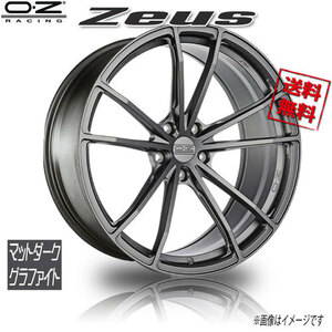 OZレーシング ゼウス マットダークグラファイト 21インチ 5H114 10.5J+43 4本 67.04 業販4本購入で送料無料