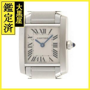 Cartier カルティエ 腕時計 タンクフランセーズSM W51008Q3 ホワイト文字盤 スティール クォーツ 2002年並行品【472】SJ