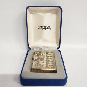 1円~【火花確認済】ジッポ ZIPPO オイルライター 2000年製 T.M.OPERA O 041/300 限定品 STERLING 刻印入り 喫煙具 煙草道具 箱付き G102200