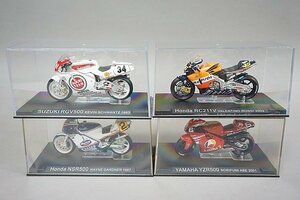 DeAgostini デアゴスティーニ 1/24 ヤマハ YZR500 #6 NORIFUMI ABE 2001 #6 など4点セット ※外箱等欠品