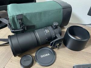 SIGMA　170-500mm　1:5-6.3 D　APO　　Nikon ( ニコン )　用　　レンズフード　ケース　キャップ付　シグマ　170 500 5 6.3